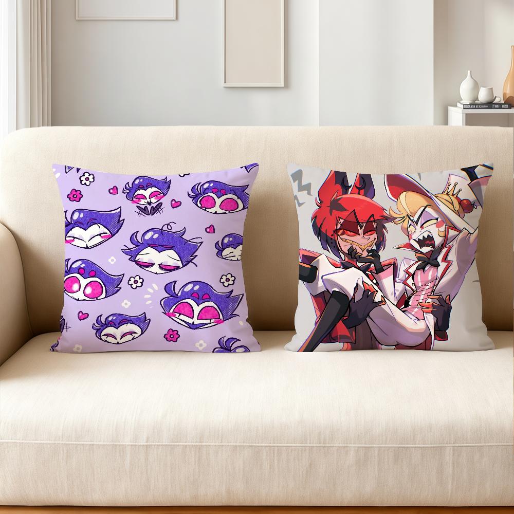 Cartoon H-Helluva B-Boss Pillow Case Home Decoration Cushion Cover Suitable For Bedroom Car Office Sofa