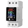 SHGO-ZS-6035VAKW Digital Energy Meter AC30-400V Electricity Usage Monitor Din Rail Voltmeter Ammeter Watt Kwh Frequency