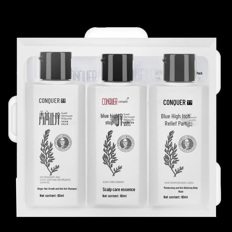 ConQUER Artemisia & Ginger Anti-Itch Travel Wash Set