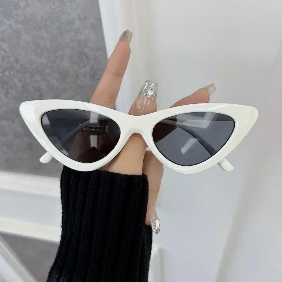 Designer Brand Cat Eye Sunglasses Women Men Colorful Small Frame Sun Glasses Female Mirror Colors Cool Fashion