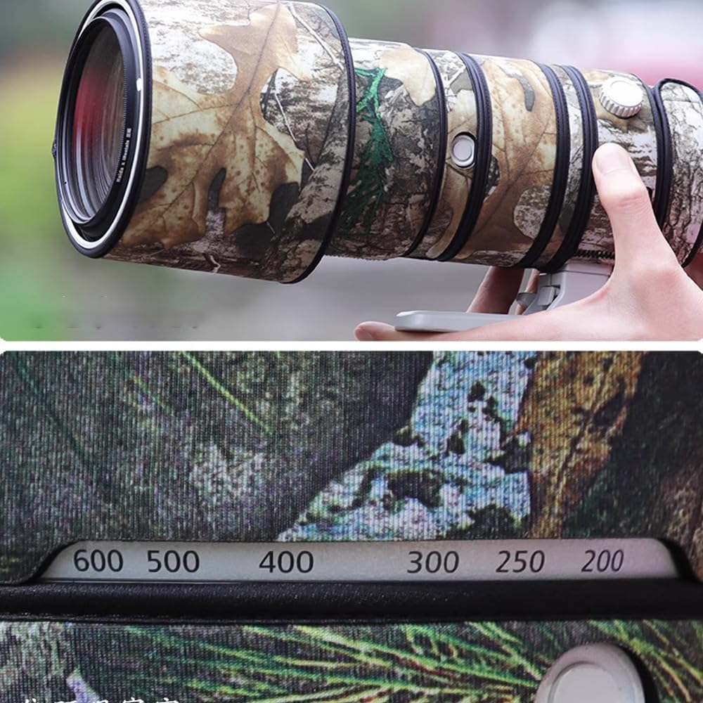 SUPBIG Waterproof Camouflage Lens Rain Cover for Canon RF L IS USM Lens Protective Nylon Rubber Material 100-500mm F/4.5-7.1 Case,