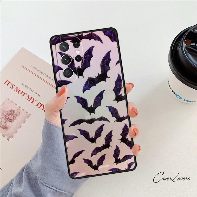 Vampire Bat Phone Case For Samsung Galaxy S24 S25 S23 S22 Ultra Note 10 20 Plus S20 S21 FE Cover