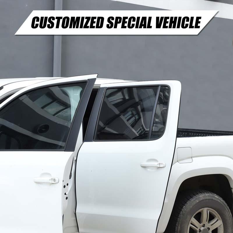 For VW Volkswagen Amarok 2011-2018 PVC Car Window B Pillar Post Vinyl Stickers Column Stickers Trim Accessories