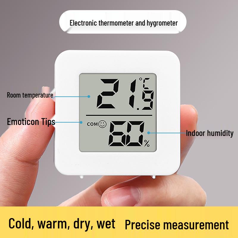 Smart Digital Indoor Thermometer: Multi-functional Temperature & Humidity Monitor for Baby Rooms & Reptiles
