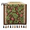 Table Runner Jacquard Floral Runner, Vintage Peony Farmhouse Heat Resistant with Tassels for Home Wedding Party