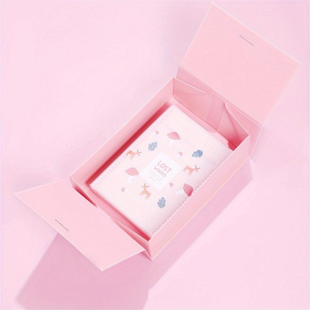 1pc Gift Boxes with Lids Double-door Gift Box with Ribbon Folding Boxes Pull Out Treat Boxes Party Favor Boxes Gift Wrap Box Bridesmaid Proposal Box