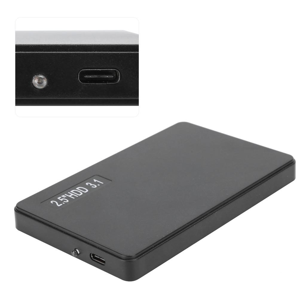 Mobile Hard Disk 2.5in External Case USB3.1 High Speed Drive Basic Storage YD0015 Black500G