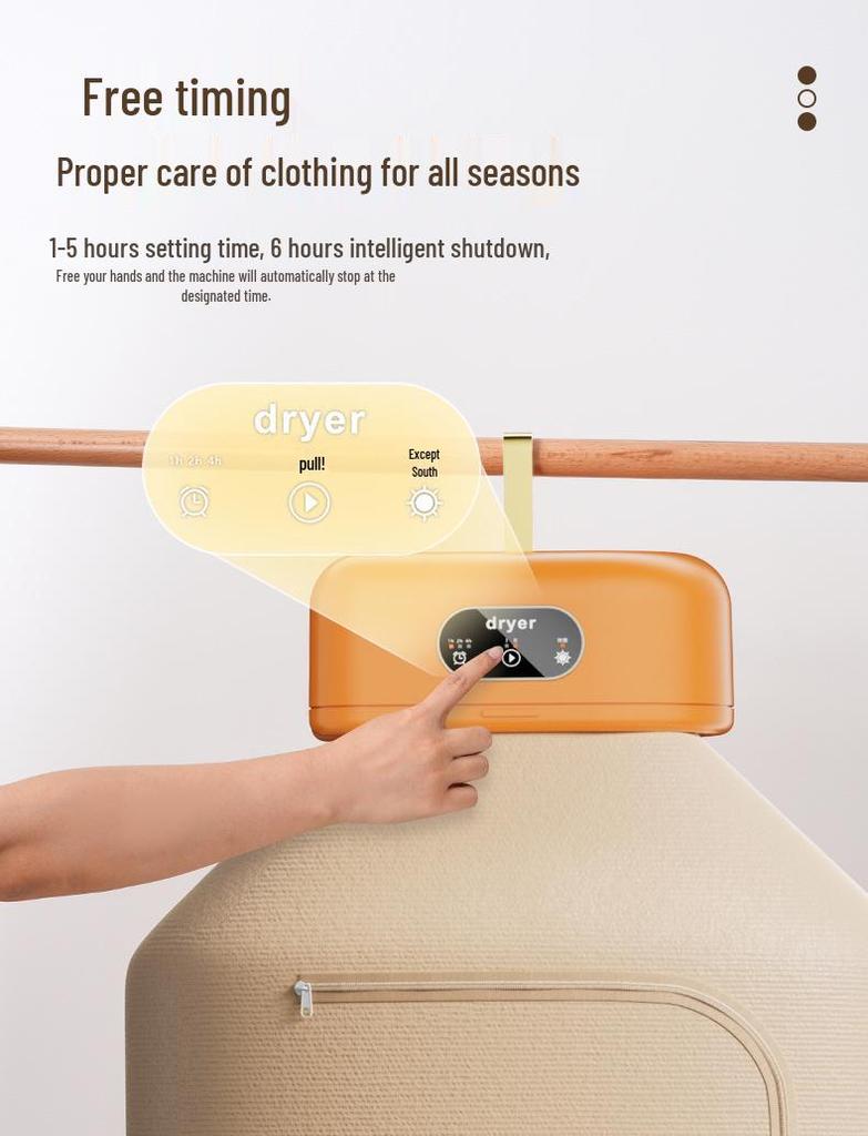 Portable High-Temp UV Clothes Dryer for Quick, Deep Mite Removal in Dorms
