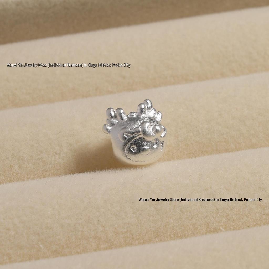 Sterling Silver Zodiac Animal Spacer Beads: Horse & Sheep DIY Beading Materials for Handmade Bracelets