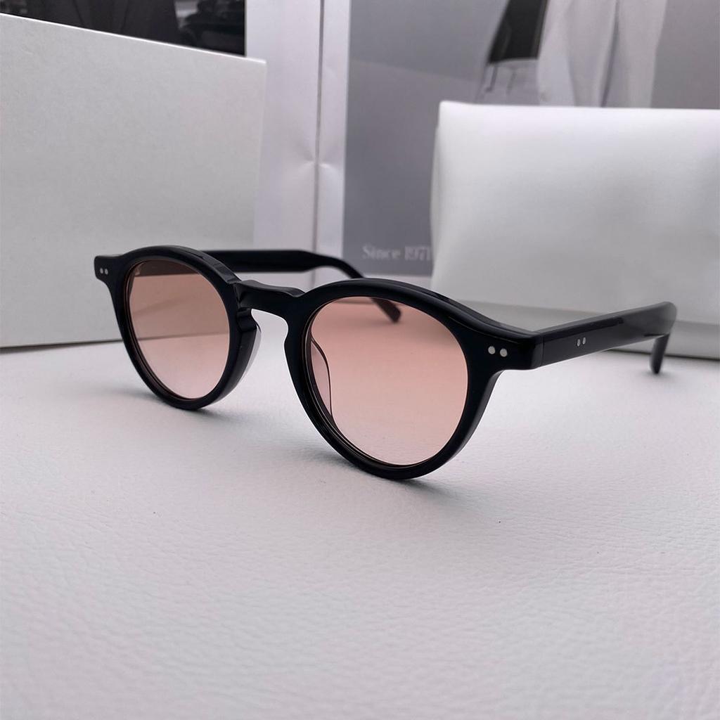 Joint Ultra-Light Plate Round Frame Glasses Mm116 Maggie Block Frame Glasses Female Anti-Blue Light