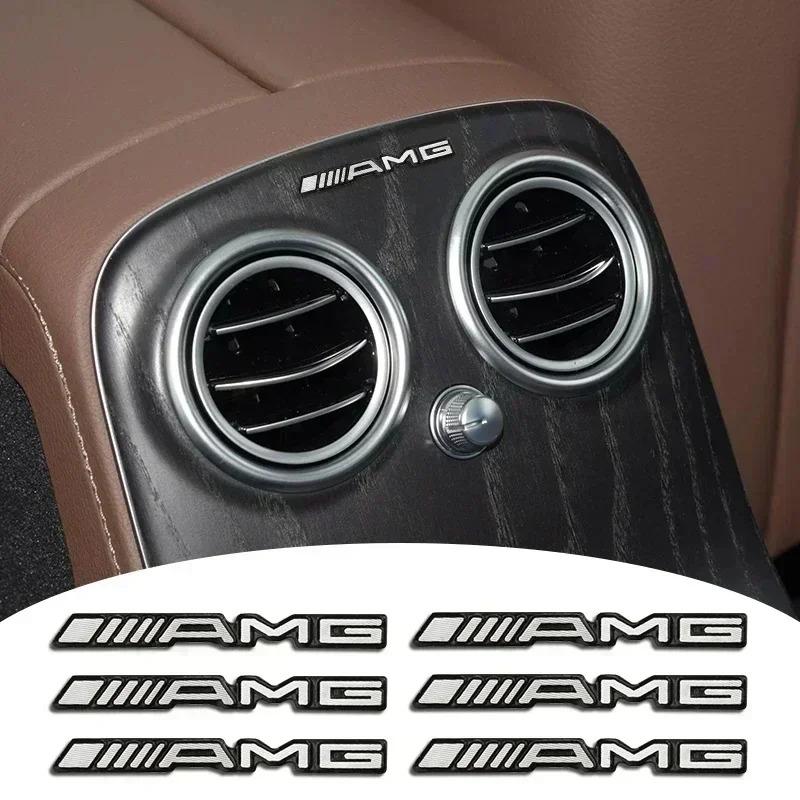 3D Metal Car Audio Styling Sticker Decoration Auto Emblem Decals For Mercedes Benz Amg W205 W211 W204 W212 W176 W221 W169 W177 WM0