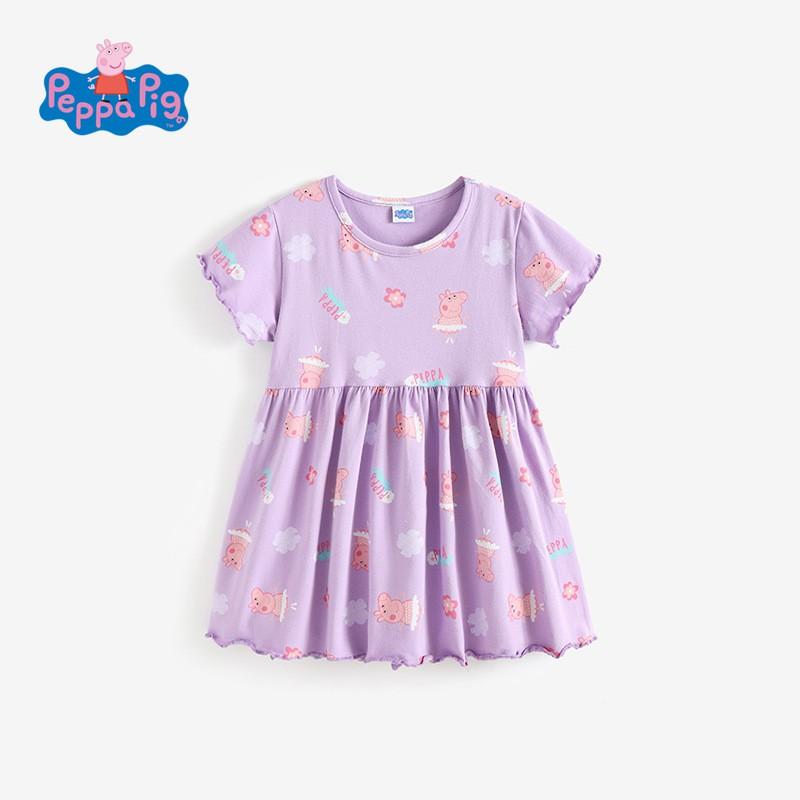 Girls Princess Dress Short Sleeve Cotton Cartoon Kids 2026