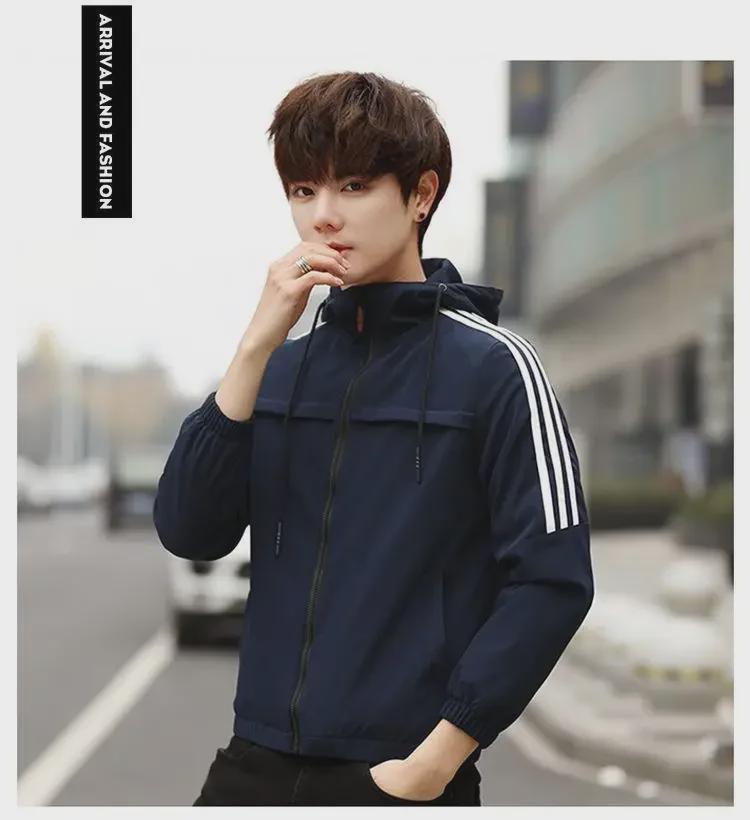 2022 Men's Trendy Hooded Spring/Autumn Lightweight Jacket