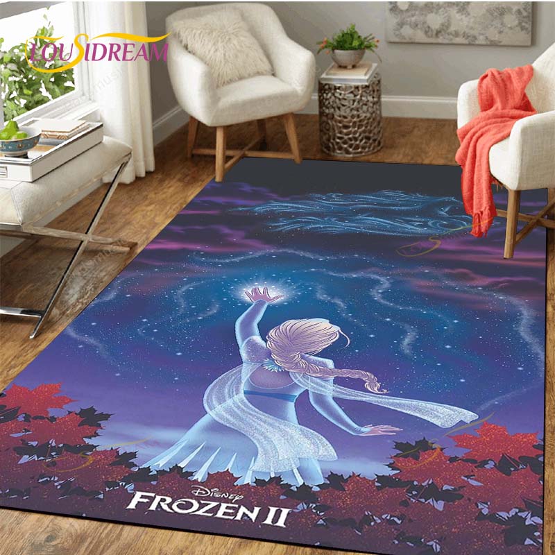 Frozen Carpet Anime Rug Kids Carpets Living Room Tea Table Mats Bedroom Rug Washable Floor Mats Household Area Mat Cute Rug