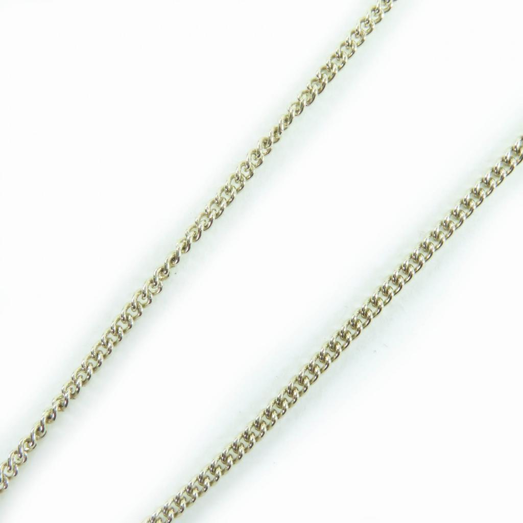 Excellent CHANEL Necklace COCO Mark Ribbon Rhinestone Champagne Gold Women B24K Used