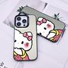 Sanrio TK Hello Kitty Urocze Czarne Etui na Telefon dla Apple 17