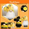 Bumble Bee Nain Nordique Gonk Tomte Tournesol Poupée en Peluche Ornement Décor Taille Adorable Avec Couleurs Noir Jaune