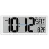 Large LCD Wall Clock with Temperature Date Display for Home Office Decoration D57B