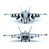 1/100 US F/A-18F Kampfflugzeugmodell Legierung Fertiges Flugzeugmodell