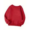 Christmas Girls' Fashion Crew Neck Sweatshirt, Casual Printed Top
