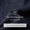 EMZ Erdos Men's Mid-Length Wool Blend Coat
