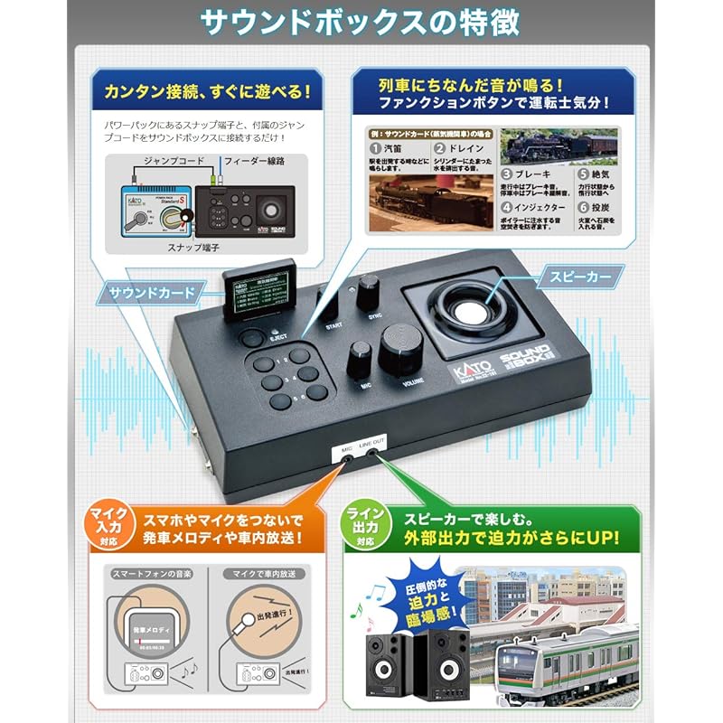 KATO Sound Box (Sound Card Sold Separately) 22-102 Model Train Accessories