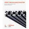 SucceBuy Linear Rail 4-5 PCS 1000mm/1200mm/1500mm/2000mm T Slot 2040 Aluminum Extrusion Profile for 3D Printer, CNC Machine DIY
