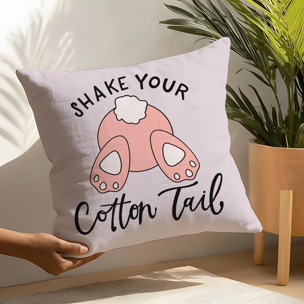 Easter Pillow Case Linen Cushion Covers For Decorative Sofa Home Pillows Case Car Chair Pillows Cases