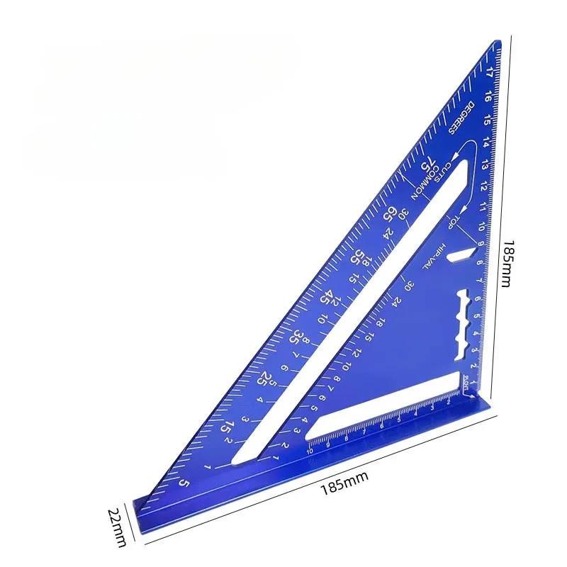 Woodworking Aluminum Alloy Triangle Gauges  High Precision Marker Angle  Ruler  Measuring Gauging Tools