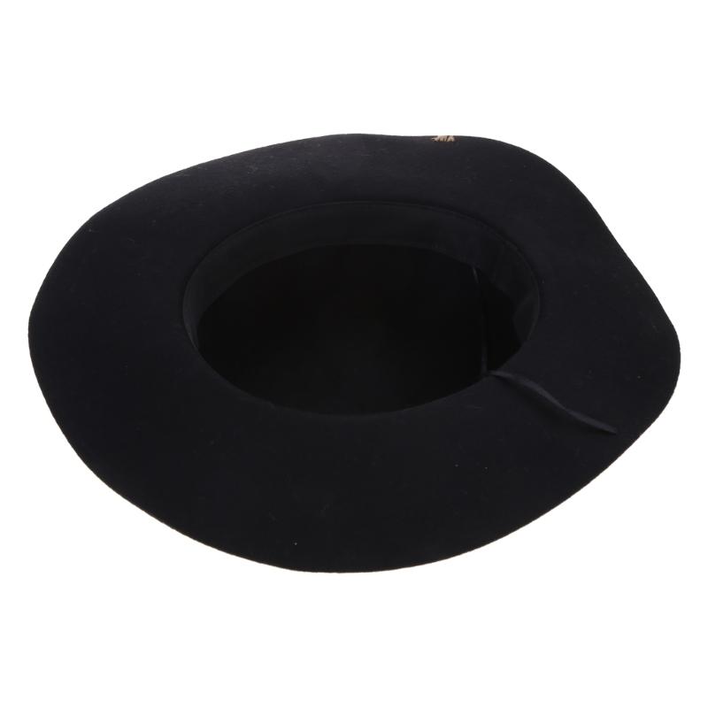 Cosplay Flat Top Hat Wool Fedora JazzHat Musical Festival Costume Accessories