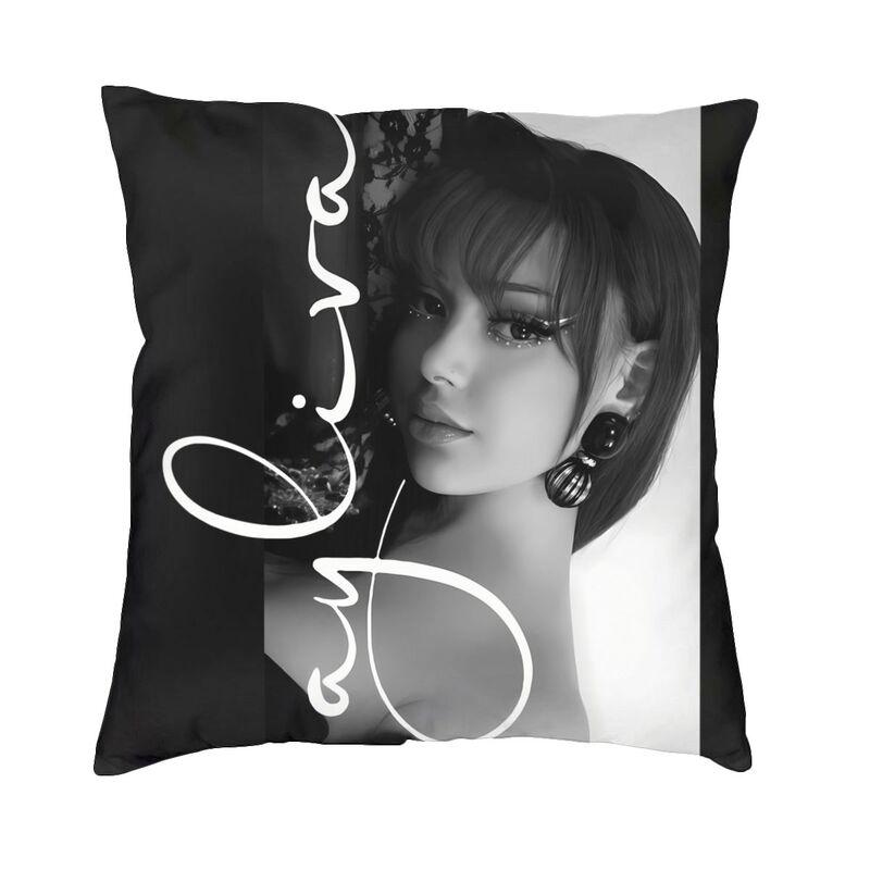 Custom Germany Ayliva Singer And Musician Cushion Cover Double Side Print Throw Pillow Case for Sofa Pillowcase Home Decorative