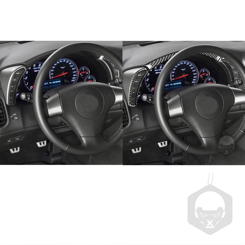For Chevrolet Corvette C6 2005-2013 Real Carbon Fiber Sticker Trument Speedometer Panel Car Ide Decorative Accessories