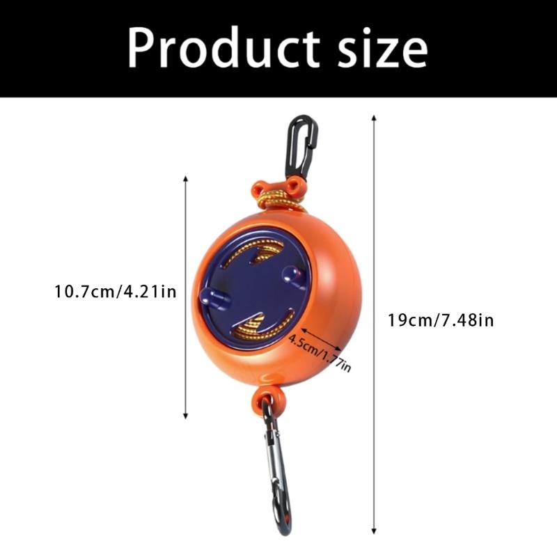 Windproof Washing Line Folding Travel Clothesline Portable Clothes Drying Rack for Outdoor Camping Backpacking Hiking