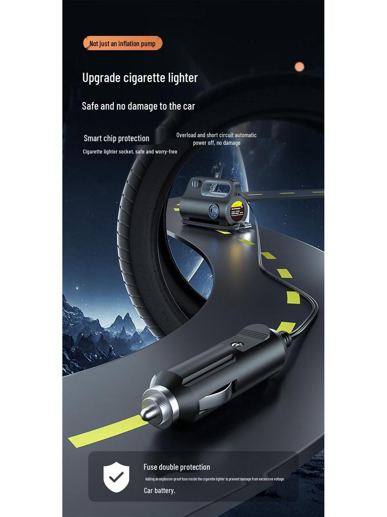 Multi-function Portable Car Air Pump for Cross-Border and Household Use