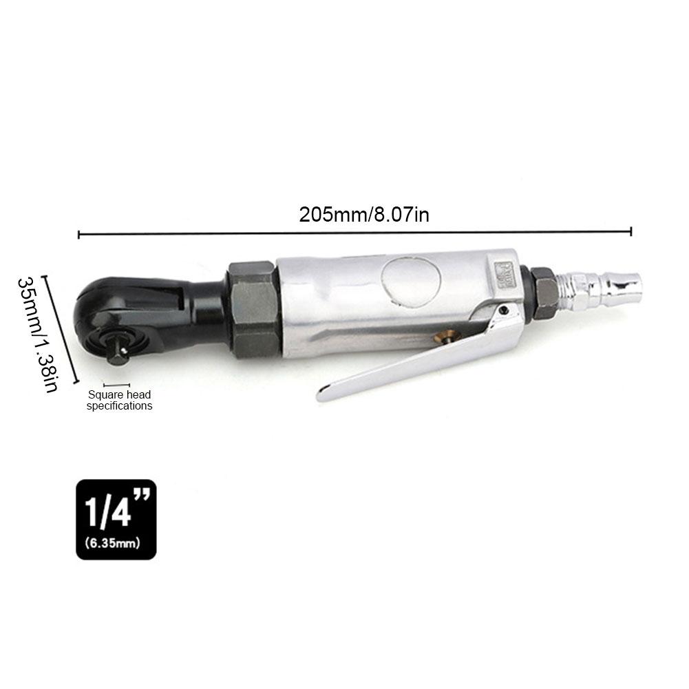 

1/4 3/8 Тяжелый прямой пневматический гаечный ключ с трещоткой Ударный торцевой гаечный ключ Мощный угловой гаечный ключ Инструменты Ключ с трещоткой