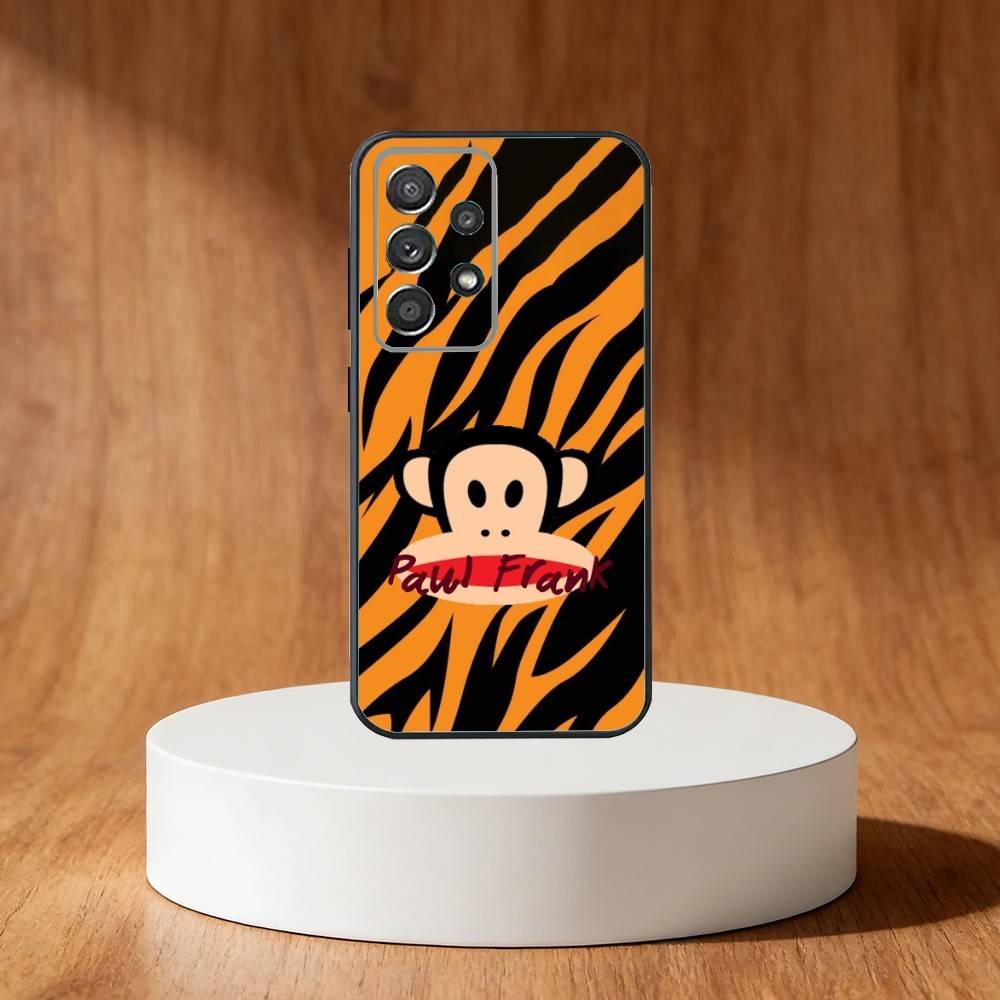 P-Paul F-Frank Phone Case For Samsung S25,S24,S21,S22,S23,S30,Ultra,S20,Plus,Fe,Note,10,9,5G Black Cover