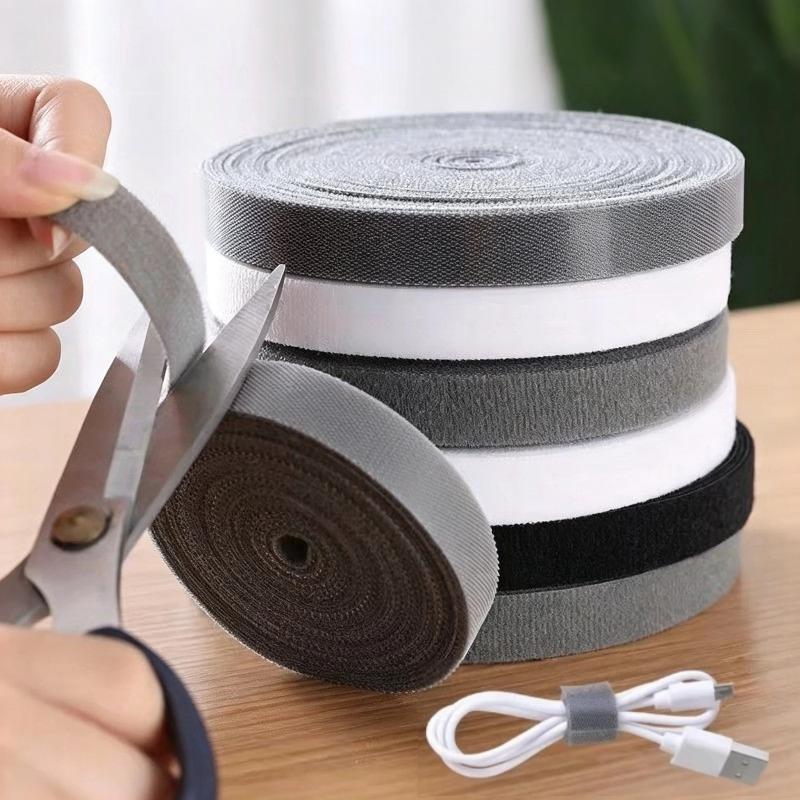 1 Rol 1/3/5 Meter Datakabel Opbergmanager Artefact Herbruikbare Kabelbinder Nylon Vrij Knippen Bureau Draad Organizer Kabel Bindband