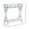 American Country Vintage Distressed Iron Rustic Two-Tier Plant Stand, Flower Pot Holder Shelf for Patio Balcony Garden Outdoor