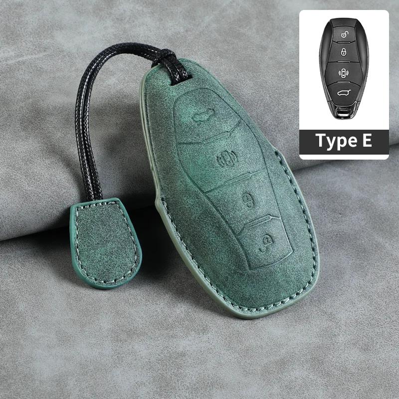 Leather Car Key Case Cover Holder Keychain Shell for FAW Hongqi HS5 H5 H6 H9 HS7 H7 L5 HS3 EH7 HQ9 LS7 EQM5 EHS9 S9 SHS7