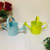 Brightly Colored Compact Watering Cans Galvanized Materials Heavy Duty Build Nonslip Grip For Terraces Plant Maintenance