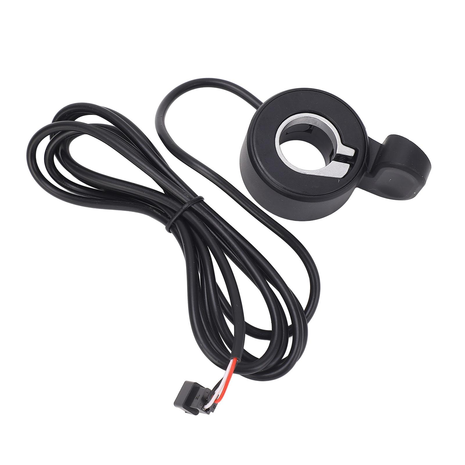 

Electric Bike Thumb Throttle Plastic Finger Throttle Accelerator Replacement with SM Connector for WUXING 261ZX Electric Bike Modification
