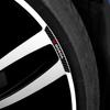 4pcs Carbon Fiber Car Badges Wheels Rims Sticker Auto Styling Decoration For Honda Fit Civic Jazz Accord CR-Z VTEC Vezel Insight
