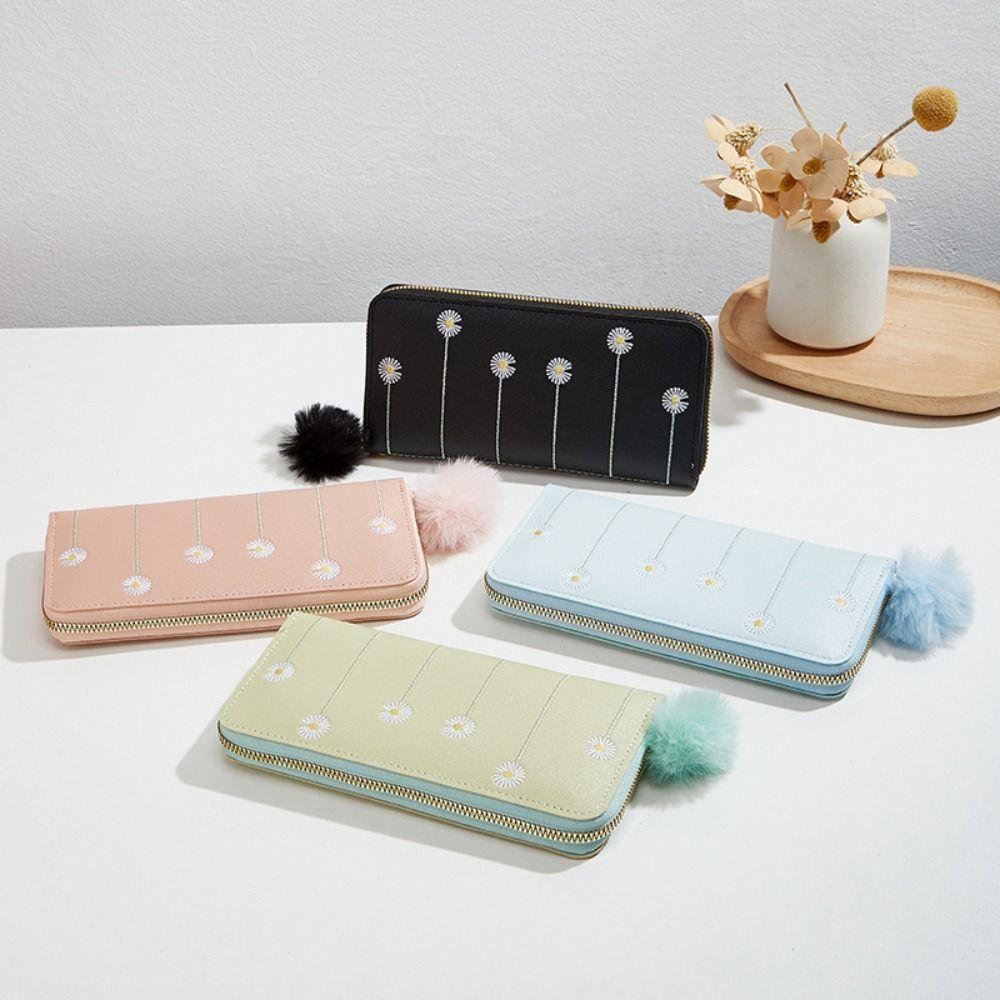 

Multifunctional Lady Single Zipper Purses Fashion Flower Printed Purse New Long Women s Wallet