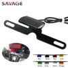 Universal License Plate LED Light For YAMAHA KAWASAKI SUZUKI HONDA Motorcycle Accessories CNC Licence Number Plate Lamp Bracket