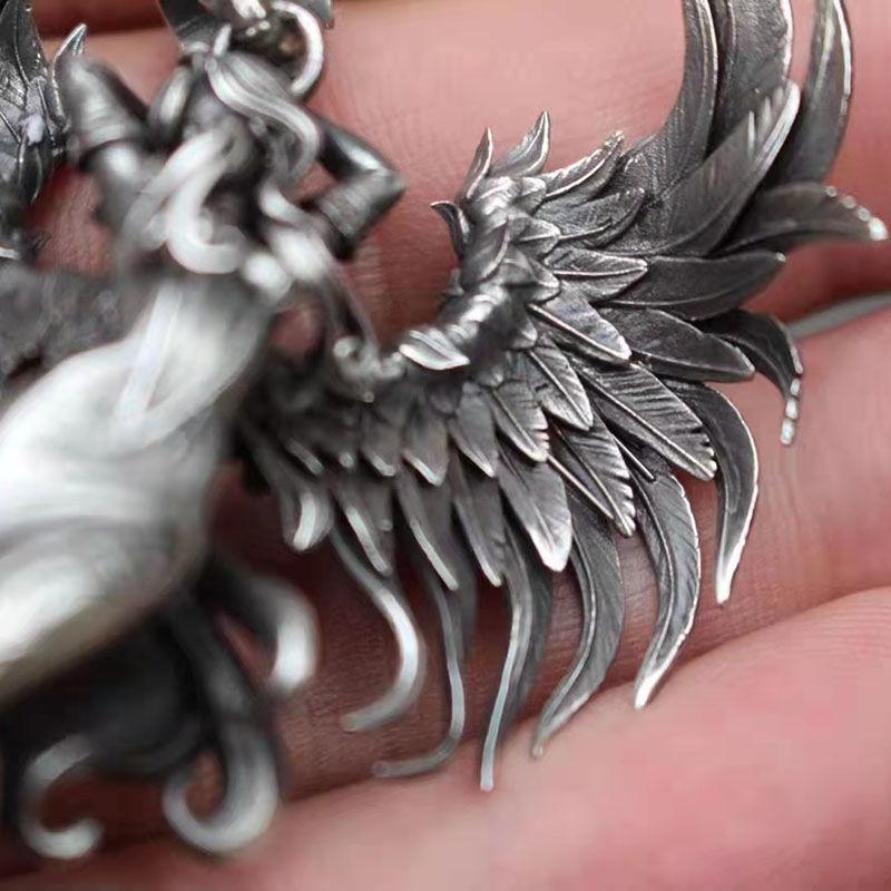 Pendant Angel Retro Angel Wings High-end Jewelry Accessories Necklace