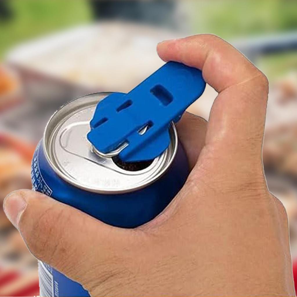 6pcs Easy Can Opener Bottle Opener Plastic Drink Lid Easy To Use Kitchen Gadgets Soda Beer Beverage Can Opener Accessories