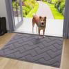 Olanly Washable Front Entry Doormats for Entryway Indoor Door Mat Non-Slip Absorbent Resist Dirt Entrance MatInside Floor Mats