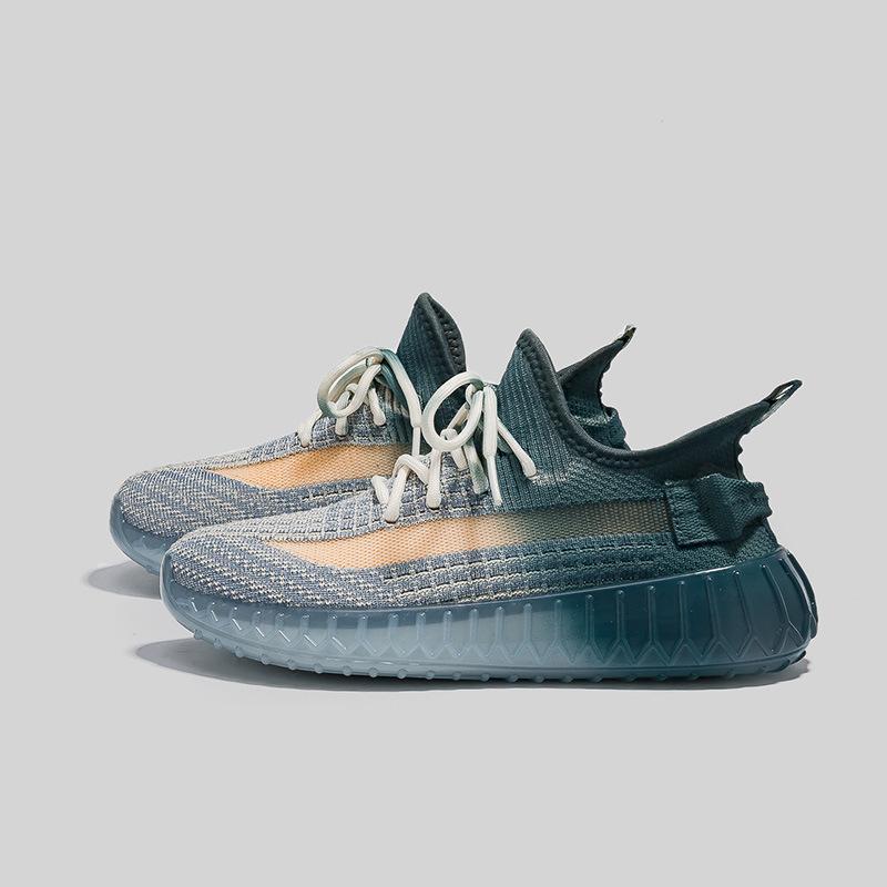 ins Korean version of popcorn fly-woven women's shoes spring new breathable sports shoes breathable couple coconut shoes women 355