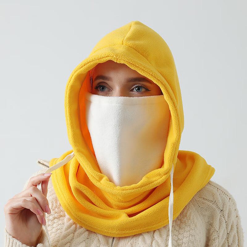 Winter Fleece Hood with Neck Warmer and Face Mask