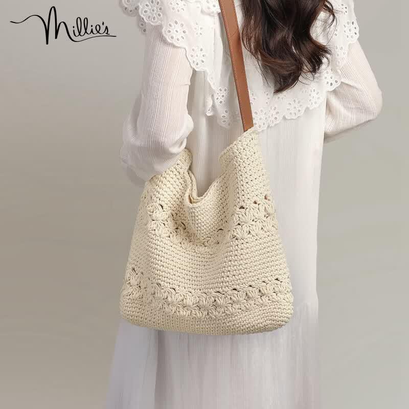 Miaoli Women's Woven Tote Shoulder Bag
